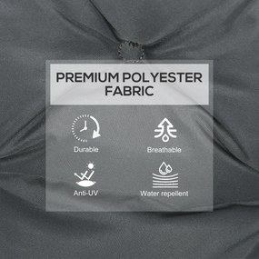 Outsunny Set de Două Perne pentru Scaune de Exterior - Gri | Aosom Romania