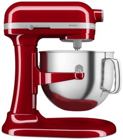 Mixer planetar KitchenAid Artisan 5KSM70SHXEER, 375 W, 6.6 L, 10 viteze, ridicare bol, roșu