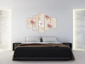 Tablou - Flori de trandafiri (150x105 cm)