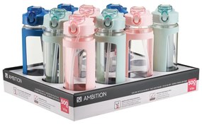 Sticla pentru apa 500ml, mix culori, Vita - disponibil in display 12 buc, Pret buc, cantitate minima de comanda 12 buc