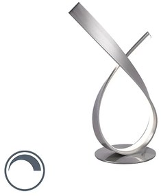 Lampă de masă de design din oțel, inclusiv LED și dimmer - Belinda