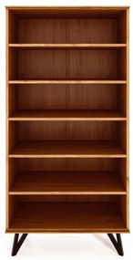 Bibliotecă din lemn de stejar 91x185 cm Golo - The Beds