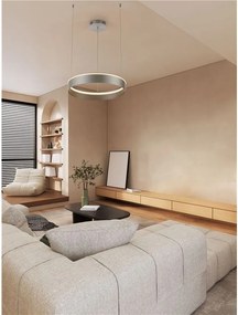 Lustra LED design circular OLIVIA nickel D-60cm