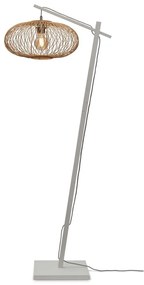 Lampadar eco din bambus Cango S white/40x20 nat