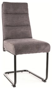 Scaun tapitat Berry Brego 18 gri inchis