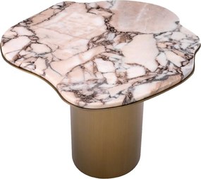 Masuta laterala design LUX cu blat din marmura Shapiro