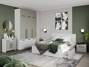 Set Mobila Dormitor Casmir / Alb Soares C22