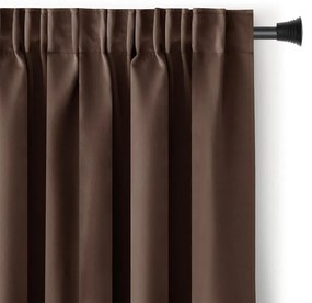 Draperie groasă blackout RESTILO maro închis 140 x 245 cm 1 buc