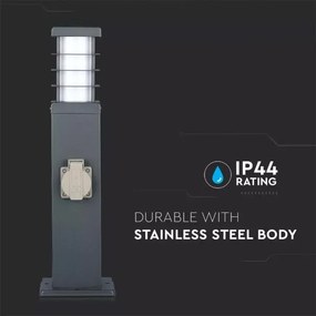 Lampă de exterior cu prize 1xE27/13W/230V IP44