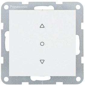 Intrerupator jaluzele 10A, IP20, Alb, Panasonic Karre Plus 55