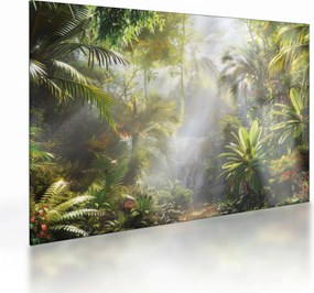 Tablou pe sticlă - Pădure tropicală (70x50 cm)