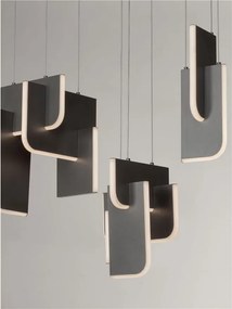 Lustra LED suspendata liniara design decorativ 2700K TOTEM