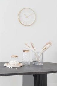 Ceas de perete Takamaka, aluminiu, auriu, silențios 40 cm