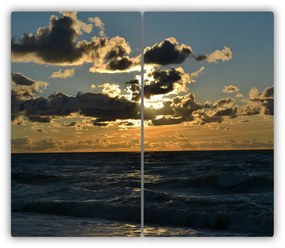 Tocator din sticla Apus de soare pe mare