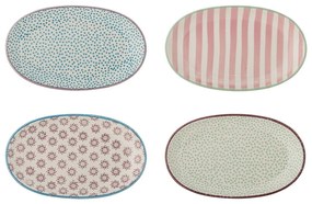 Farfurii 4 buc. pentru servire din gresie Patrizia – Bloomingville
