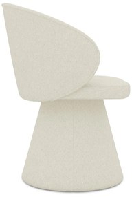 Scaun de sufragerie crem tapițat Uala – Makamii
