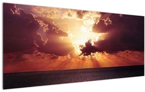 Tablou cu soarele după nori (120x50 cm), în 40 de alte dimensiuni noi