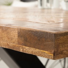 Masa design industrial Infinity Home 200cm, mango natur