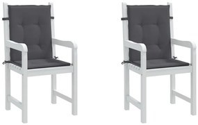 Perne pentru scaun de gradina, 2 buc., antracit, 100x50x3 cm 2, Antracit, 100 x 50 x 3 cm