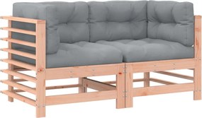 vidaXL Canapele colțar cu perne, 2 buc., lemn masiv de pin