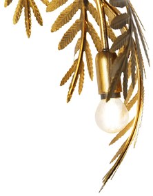 Lampa de podea vintage auriu antic 3 lumini mare - Botanica