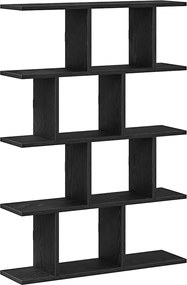 vidaXL Raft cubic de perete cu 12 compartimente negru lemn prelucrat