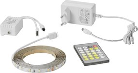 Banda 3 metri IP44 LED 2700-6500K, telecomanda Led Strip White