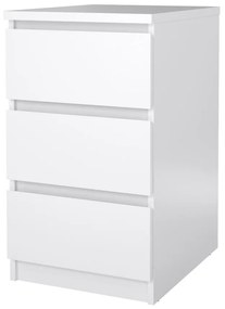 Comodă Simplicity 40 x 50 x 70 cm, alb lucios