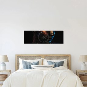 Tablou strălucitor a femeii (cu ceas) (90x30 cm)