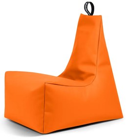 Fotoliu puf pentru copii portocaliu cu tapițerie din imitație de piele Icy M – So Soft?