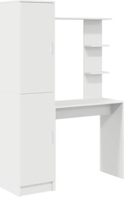 vidaXL Birou 2 pcs Alb