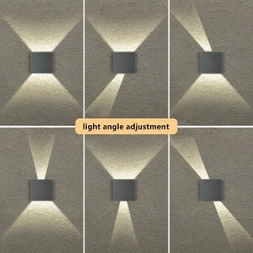 Brilagi - Aplica LED de exterior DOUBLERAY LED/4W/230V antracit IP65