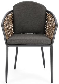 Scaun cu perne detasabile, antracit, Maribela, Bizzotto