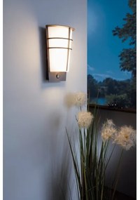 Eglo 96017 - LED Corp de iluminat perete exterior cu senzor BREGANZO 1 2xLED/2,5W