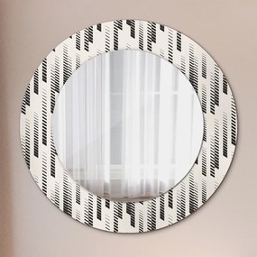 Oglinda rotunda imprimata Model cu dungi