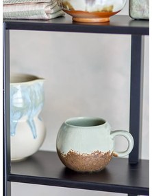 Cană maro/crem din gresie 410 ml Paula – Bloomingville