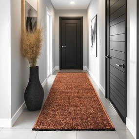 Covor tip traversă teracotă lavabil 80x250 cm Space 1900 – Ayyildiz Carpets