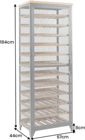 Raft pentru 72 sticle de vin Bodega 185cm