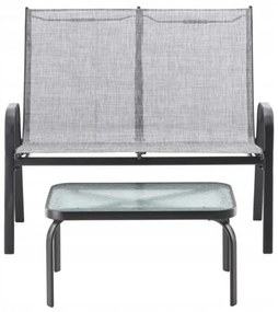 Set mobilier de grădină Bissi (gri) (pentru 4 persoane). 1096315