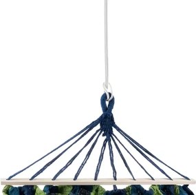 Hamac albastru-verde HAMARI pentru 2 persoane 260x160 cm