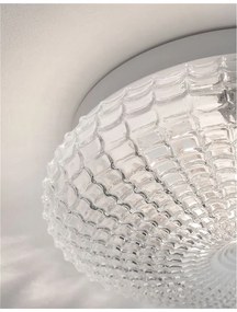 Plafoniera baie moderna 30cm IP44 Clam sticla clara NVL-9738255