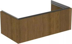 Dulap baza suspendat Ideal Standard Atelier Conca 1 sertar finisaj nuc inchis 100 cm
