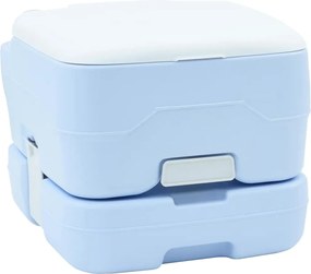 vidaXL Toaletă de camping Albastru deschis și alb 41,5 x 36,5 x 30 cm