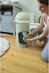 Coș de gunoi verde pentru scutece din plastic 25 l Whale – Kindsgut