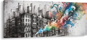 Tablou - Viața industrială (120x50 cm)