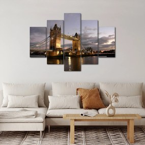 Tablou - Tower Bridge la noapte (150x105 cm)