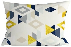 Set 2 huse decorative pentru perna din microfibra GEOMETRICA 50x70 cm, colorata