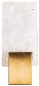 Aplica de perete LED design modern Vetro Brushed Gold