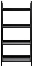 Bibliotecă Actona Wally, înălțime 130 cm, negru
