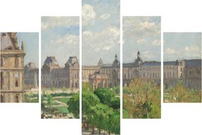 Tablou - Camille Pissarro, Place du Carrousel, Paris, reproducere (150x105 cm)